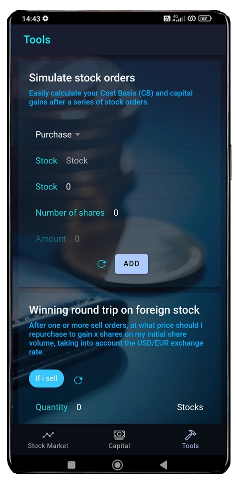 tools screen